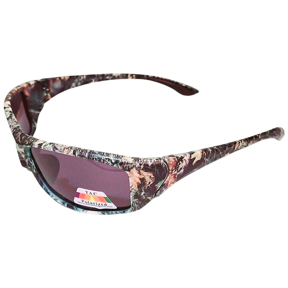NEW Mens CAMO Sunglasses Wraparound Polarized Shades GREEN Camouflage